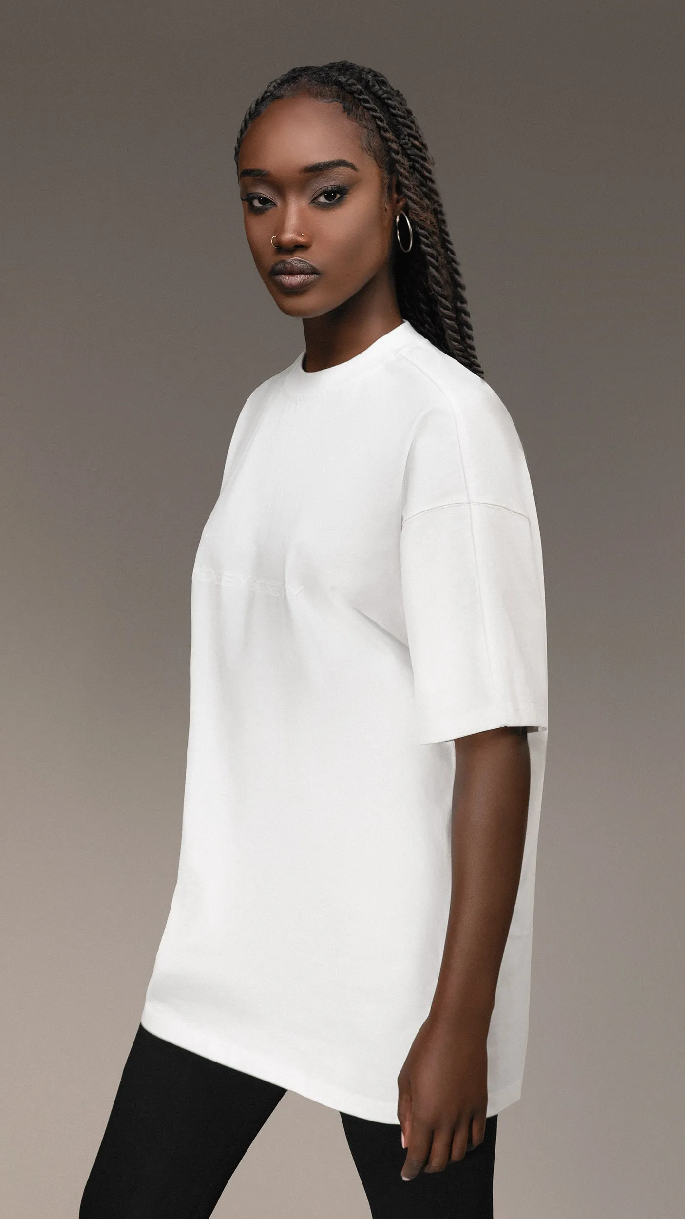 Oversized T-shirt "Made By Society" - T25791 sold by Made by Society product image thumbnail 4