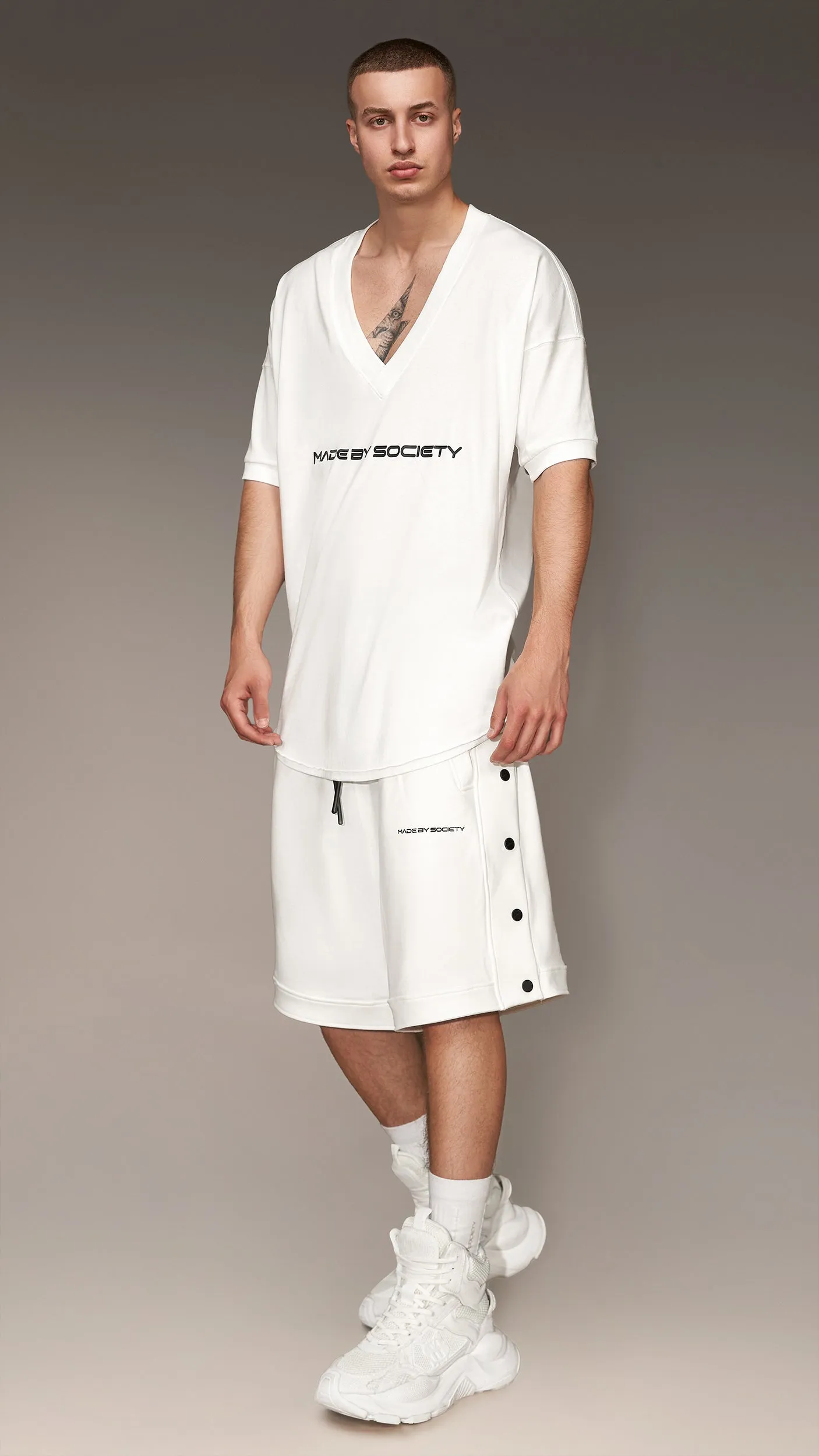 Bermuda Shorts with Buttons - B16488 sold by Made by Society product image thumbnail 2