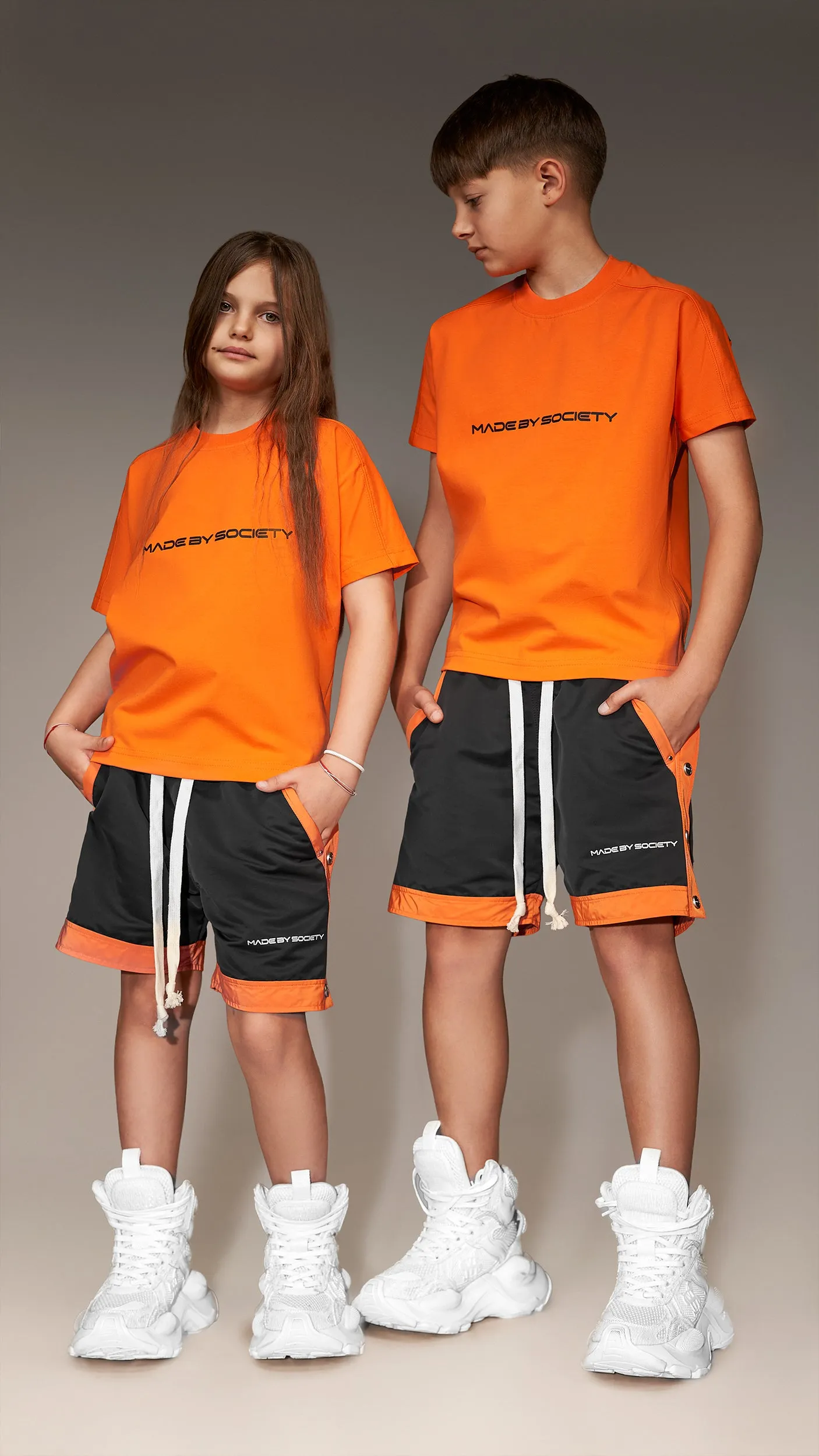 Bermuda Shorts with Snaps - B36463 sold by Made by Society