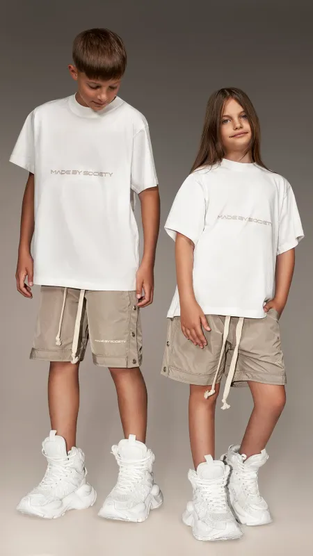 Bermuda Shorts with Snaps - B36468 sold by Made by Society