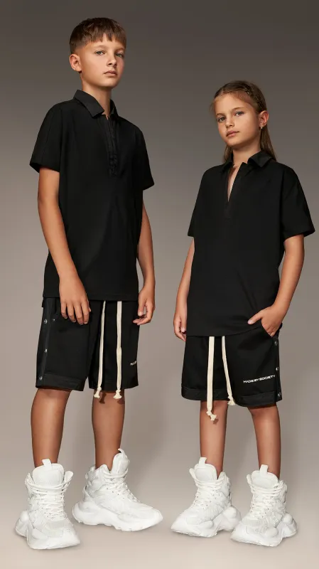 Bermuda Shorts with Rivets - B36537 sold by Made by Society