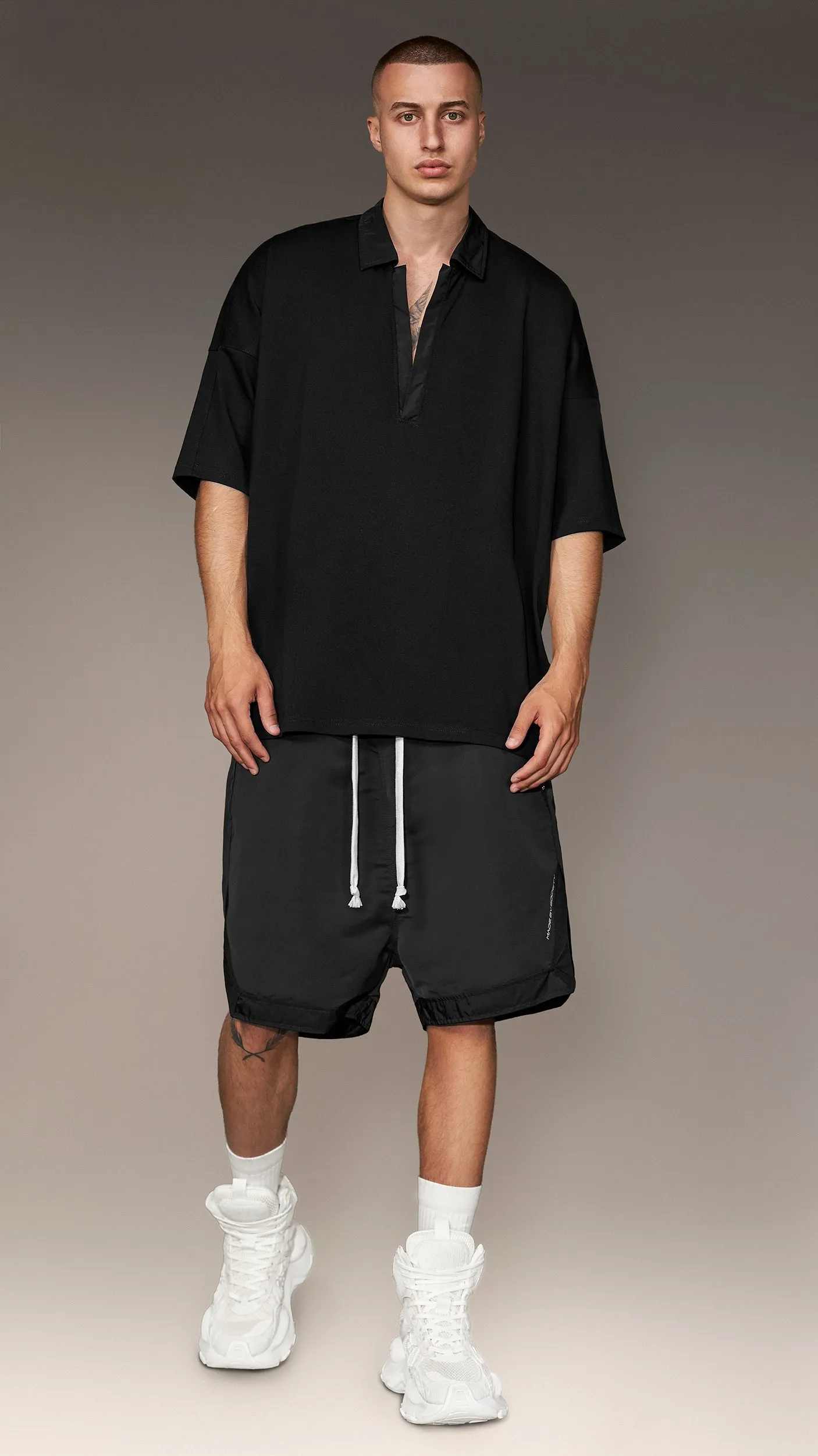 Polo Shirt with V-Neck - T16625 sold by Made by Society product image thumbnail 2