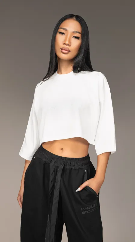 Made by Society Crop T-Shirt - T25799  sold by Made by Society