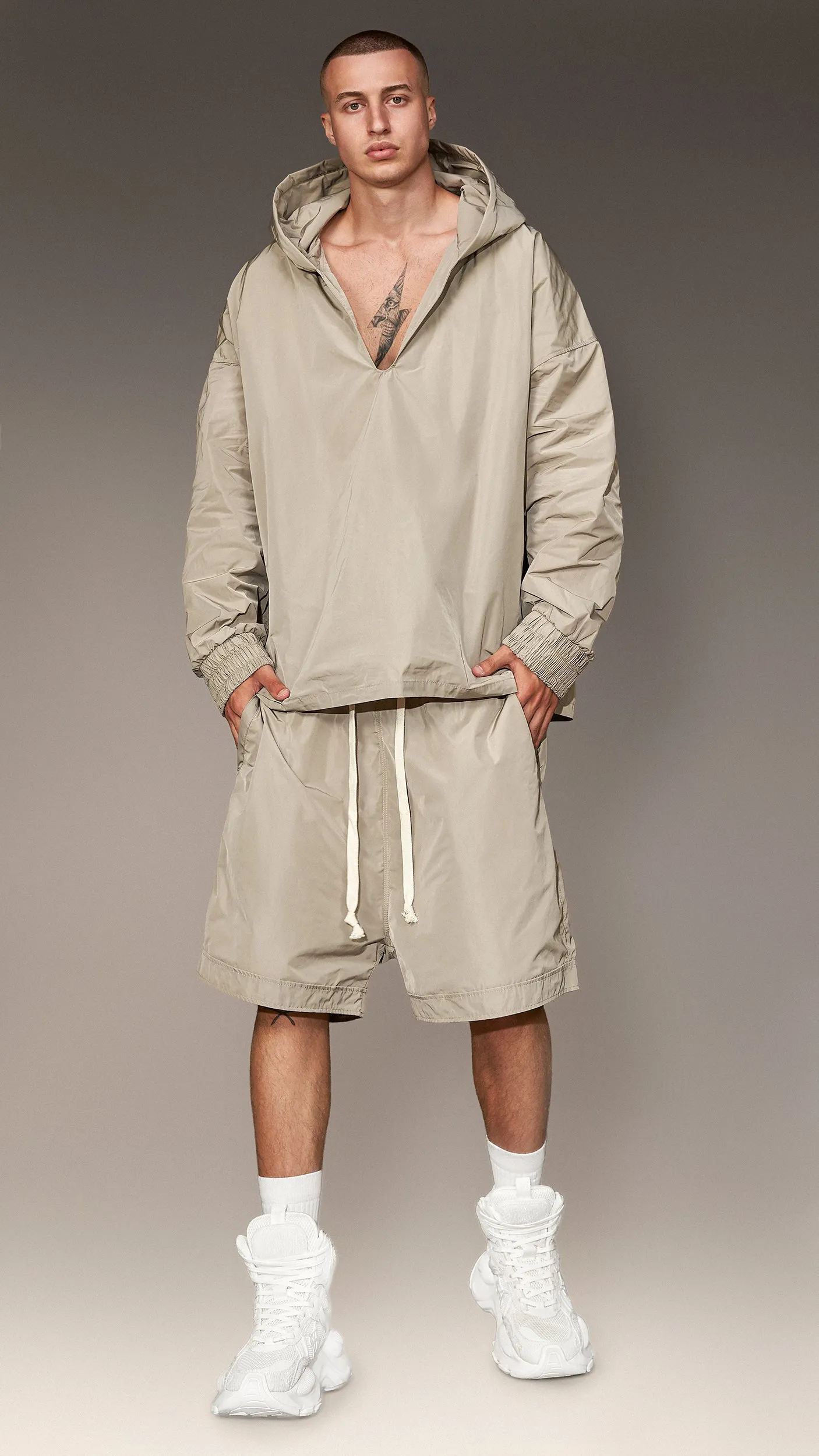 Hoodie with Neckline - H16475 sold by Made by Society