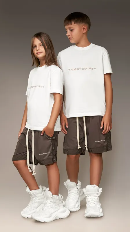 Bermuda Shorts with Snap Buttons - B36621 sold by Made by Society