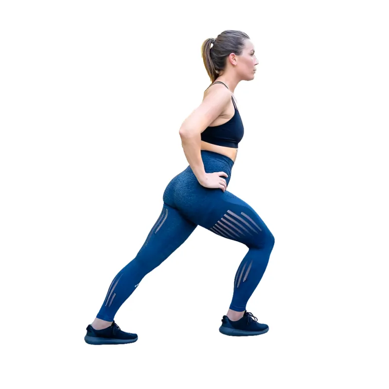 Seamless Flex Leggings -Blue sold by Emoni Fit