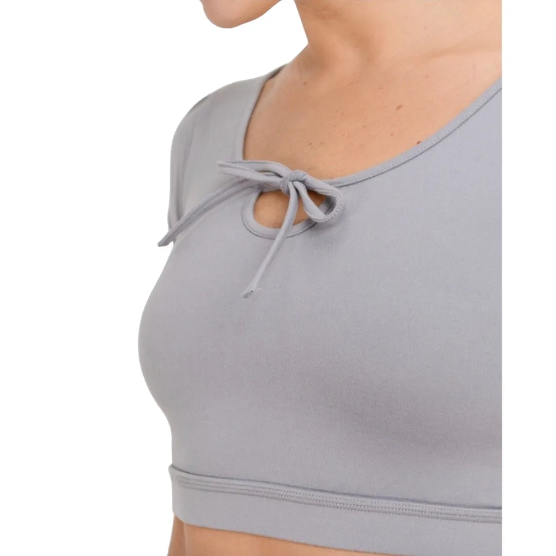 Form-Fit Tie Crop Top sold by Emoni Fit product image thumbnail 2