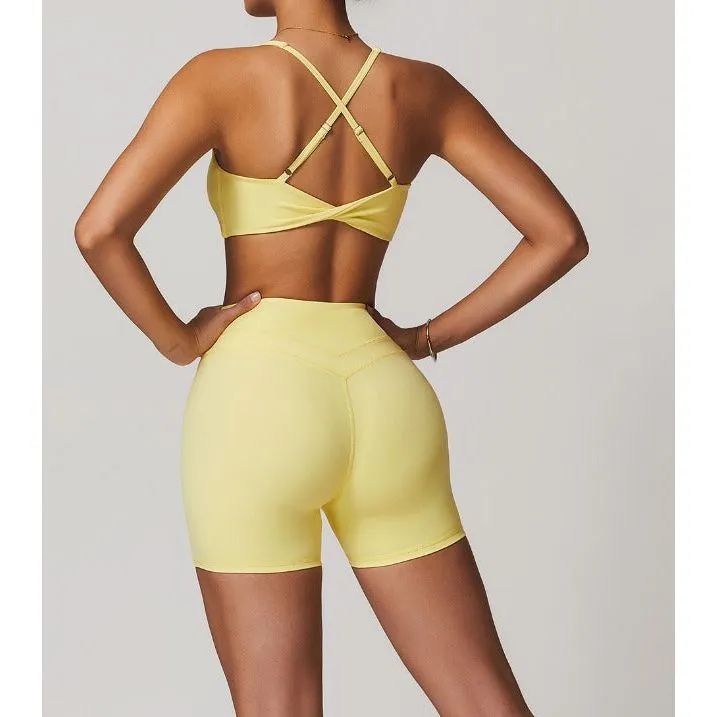 Emoni Endurance Sports Bra - Lemon Drop sold by Emoni Fit product image thumbnail 2