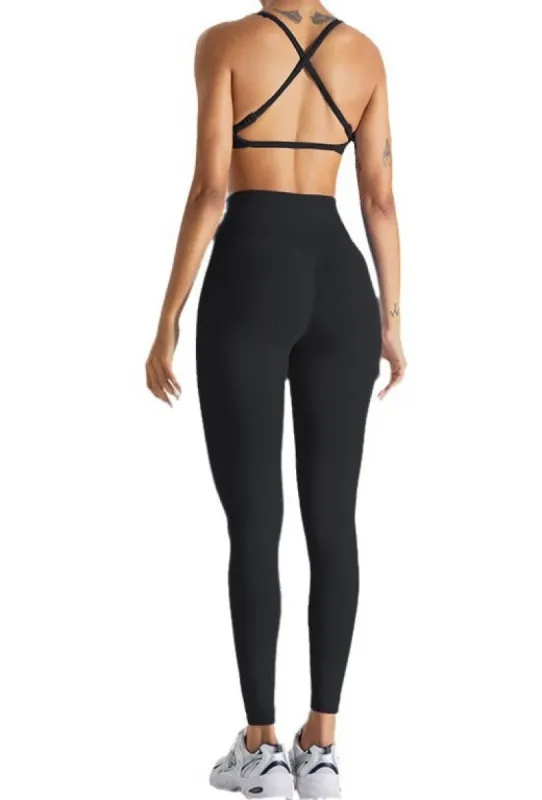 Eden Contour Leggings - Midnight Black sold by Emoni Fit