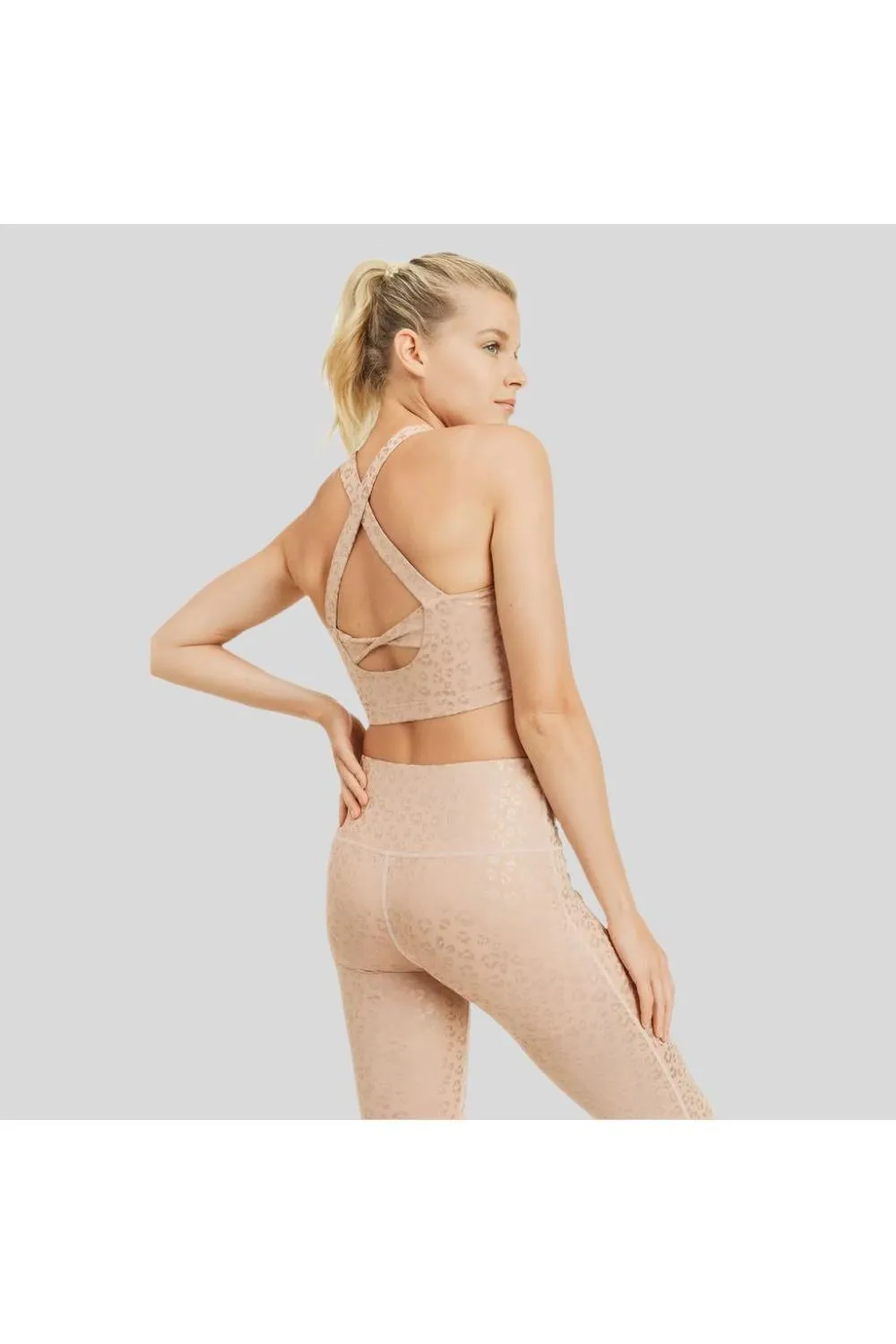 The Leopard Print Sports Bra sold by Emoni Fit product image thumbnail 5