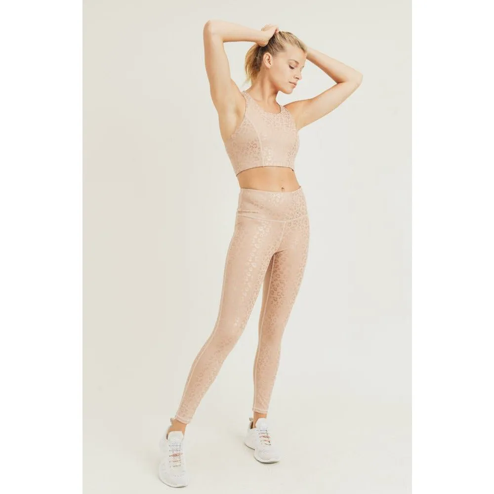 Leopard High-Rise Leggings sold by Emoni Fit product image thumbnail 4