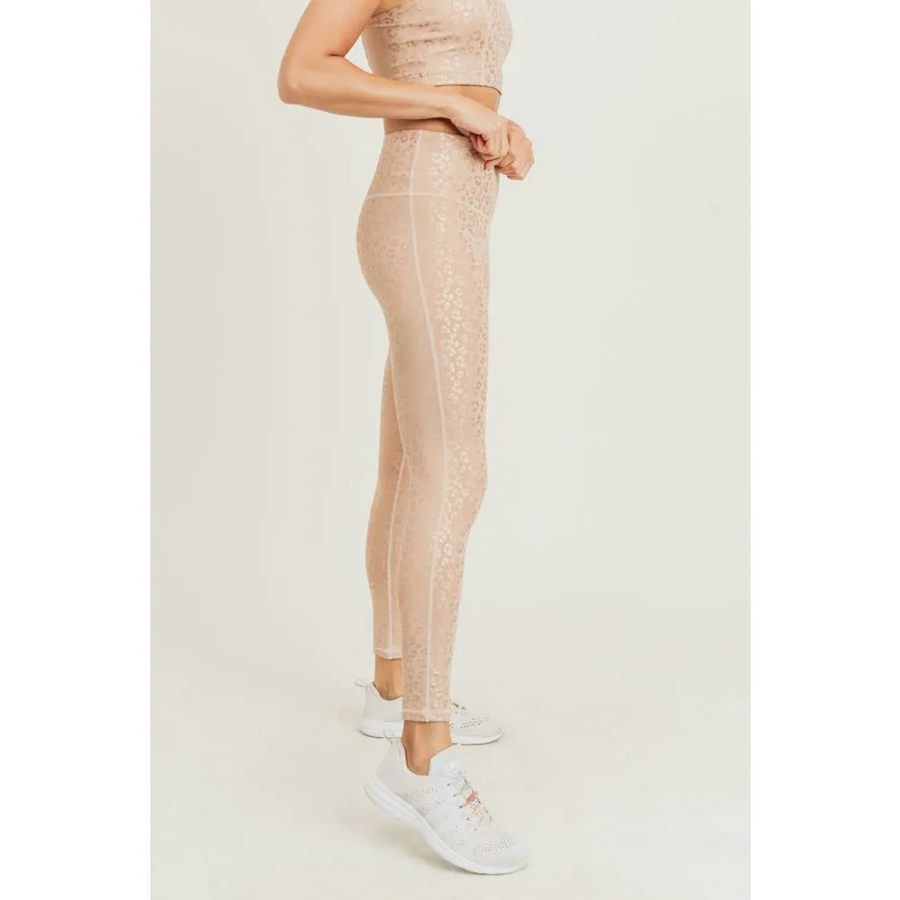 Leopard High-Rise Leggings sold by Emoni Fit product image thumbnail 3