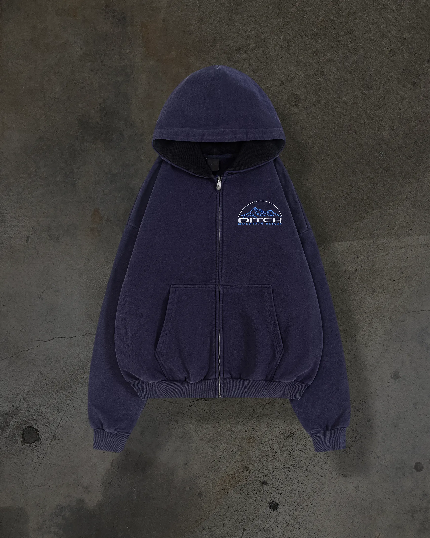 RESORT ZIPUP (NAVY) sold by Ditch