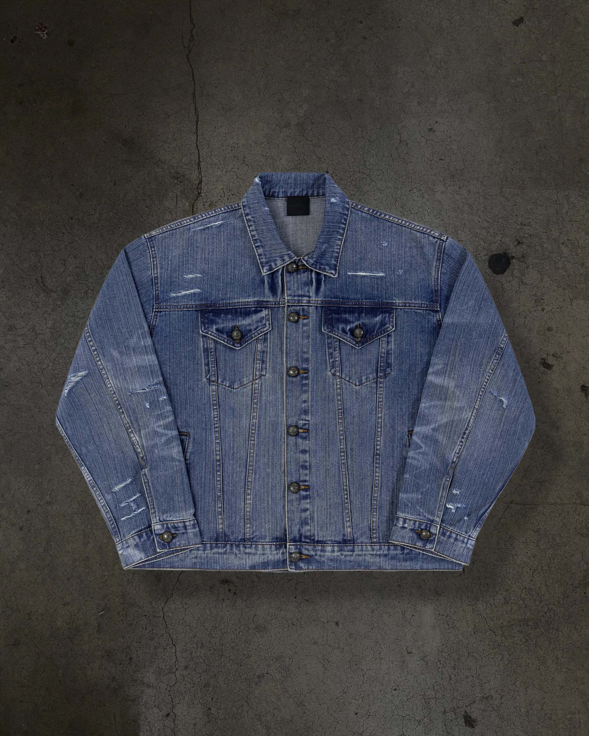 FADED DENIM JACKET (LIGHT WASH) sold by Ditch product image thumbnail 3