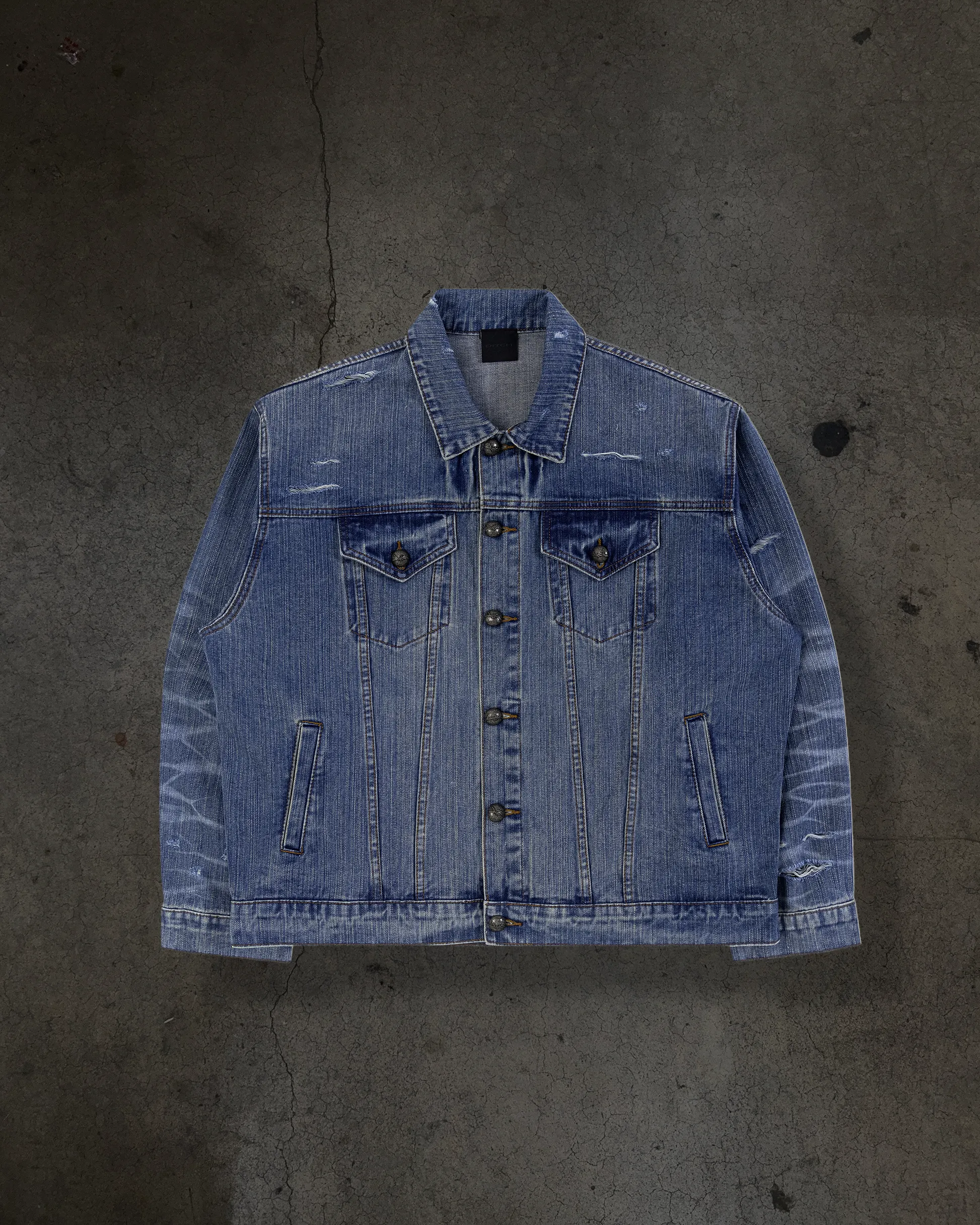 FADED DENIM JACKET (LIGHT WASH) sold by Ditch