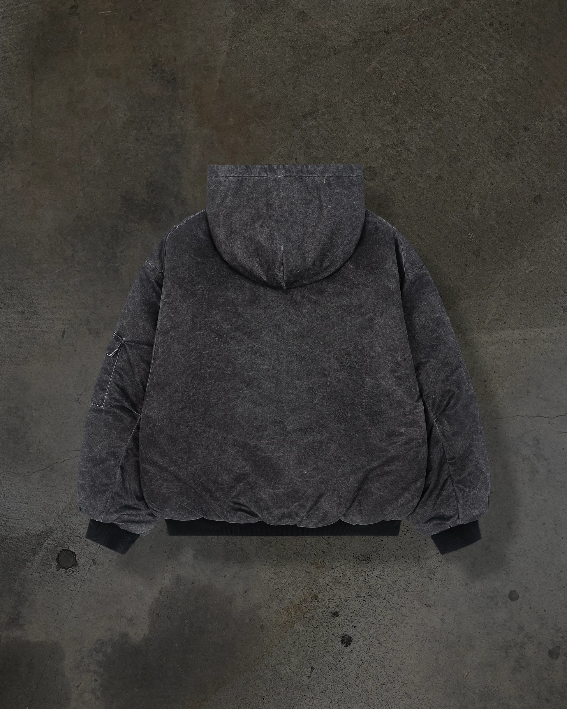 DYED NYLON BOMBER (COAL) sold by Ditch product image thumbnail 2