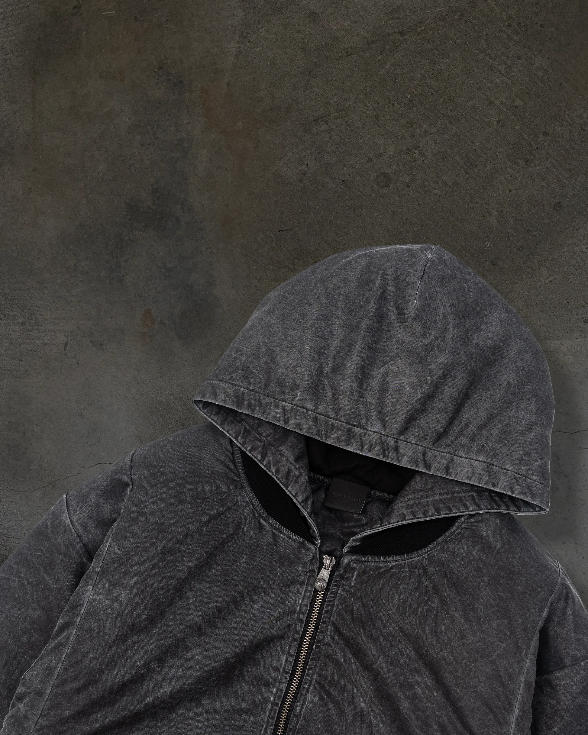 DYED NYLON BOMBER (COAL) sold by Ditch product image thumbnail 3