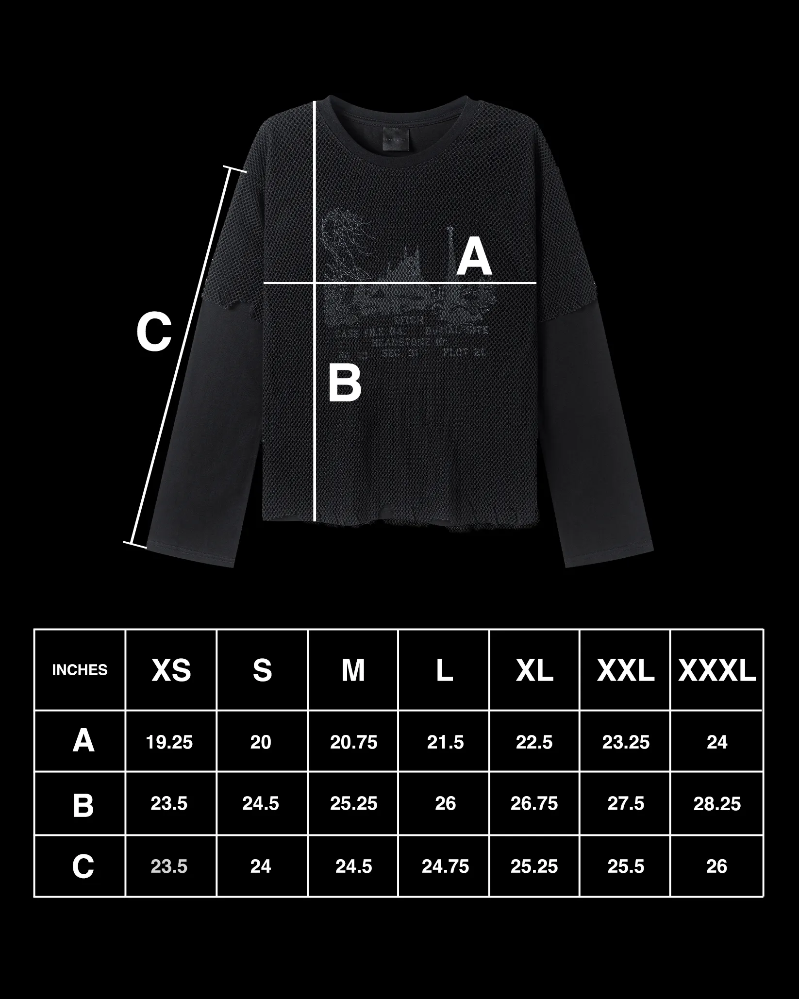 MESH LAYERED LONGSLEEVE (BONE) sold by Ditch product image thumbnail 5