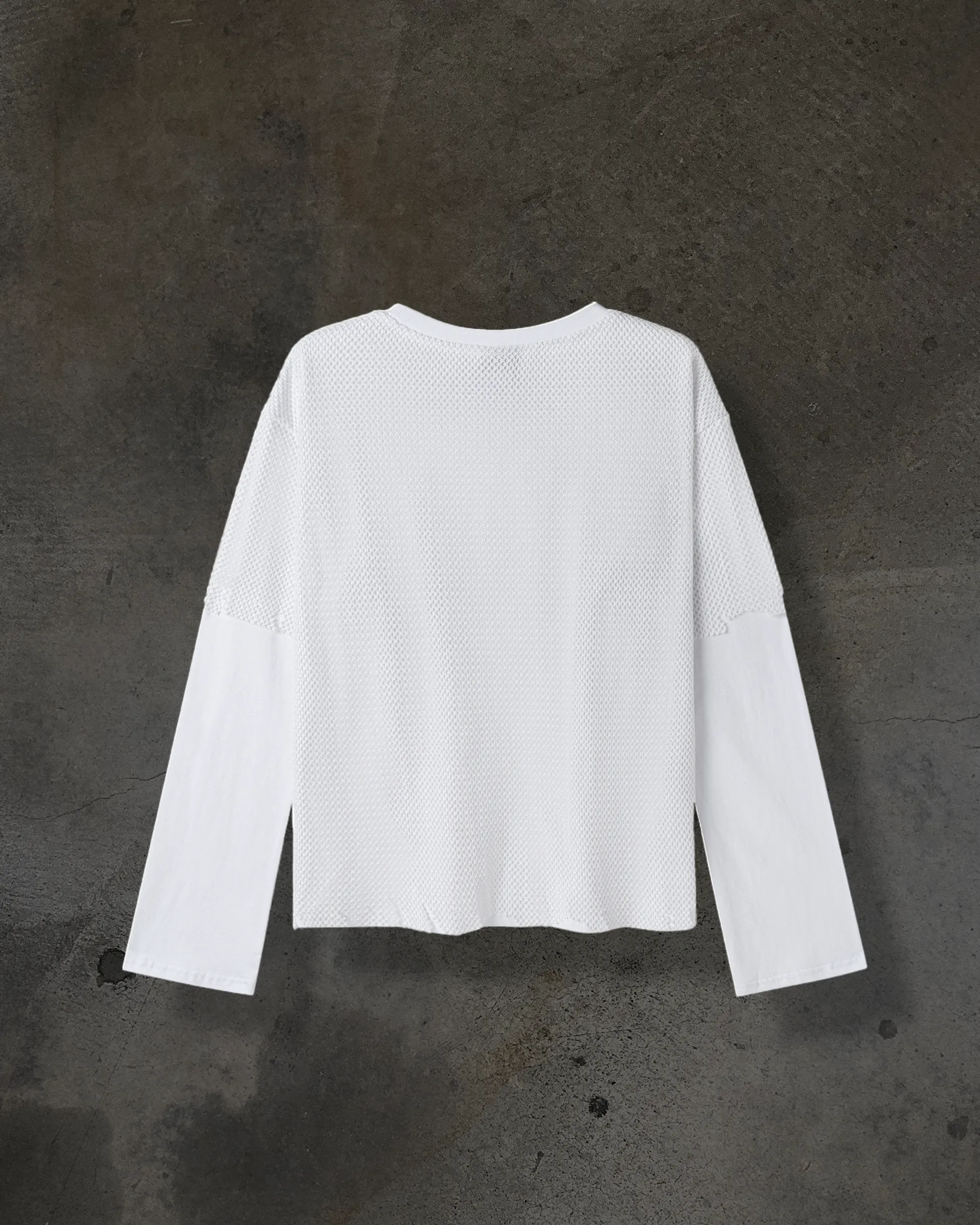 MESH LAYERED LONGSLEEVE (BONE) sold by Ditch product image thumbnail 2