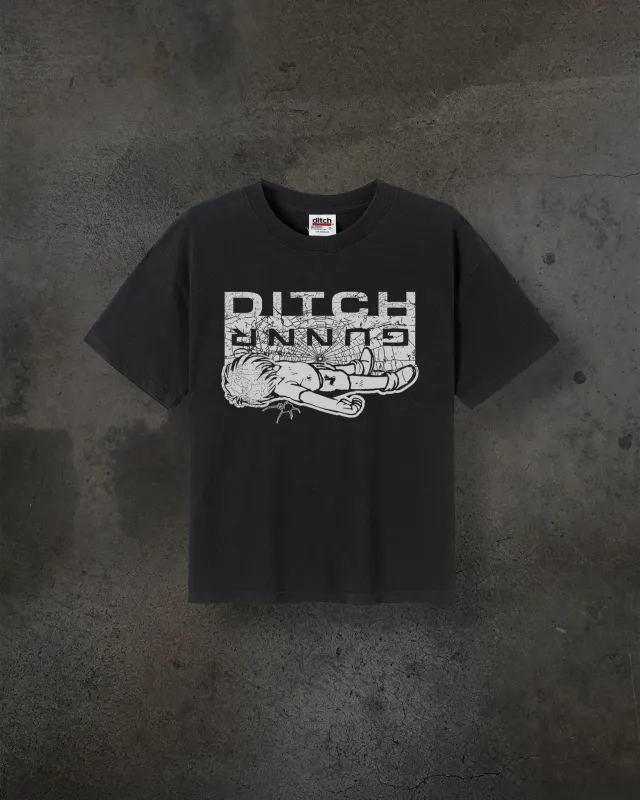 GUNNR POPUP TEE (COAL) sold by Ditch