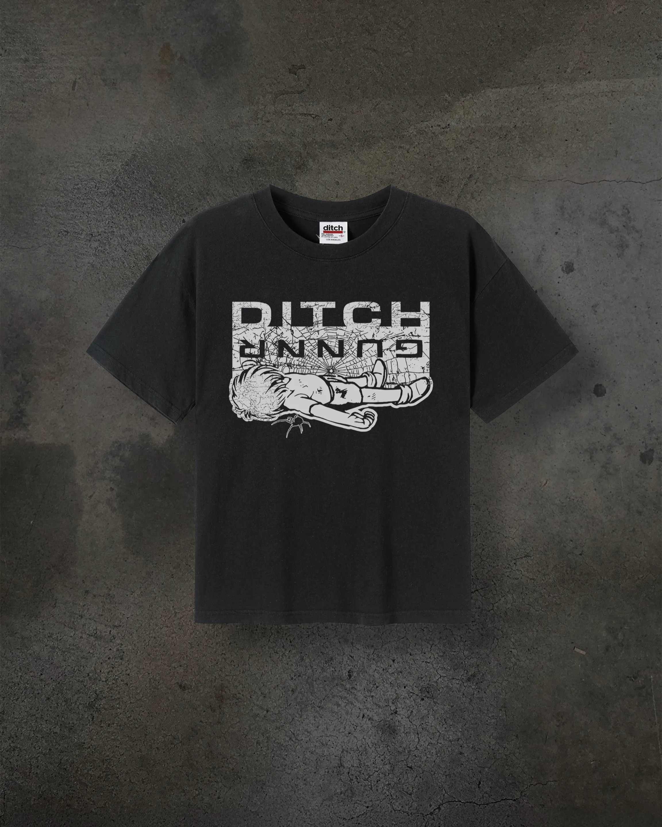 GUNNR POPUP TEE (COAL) sold by Ditch