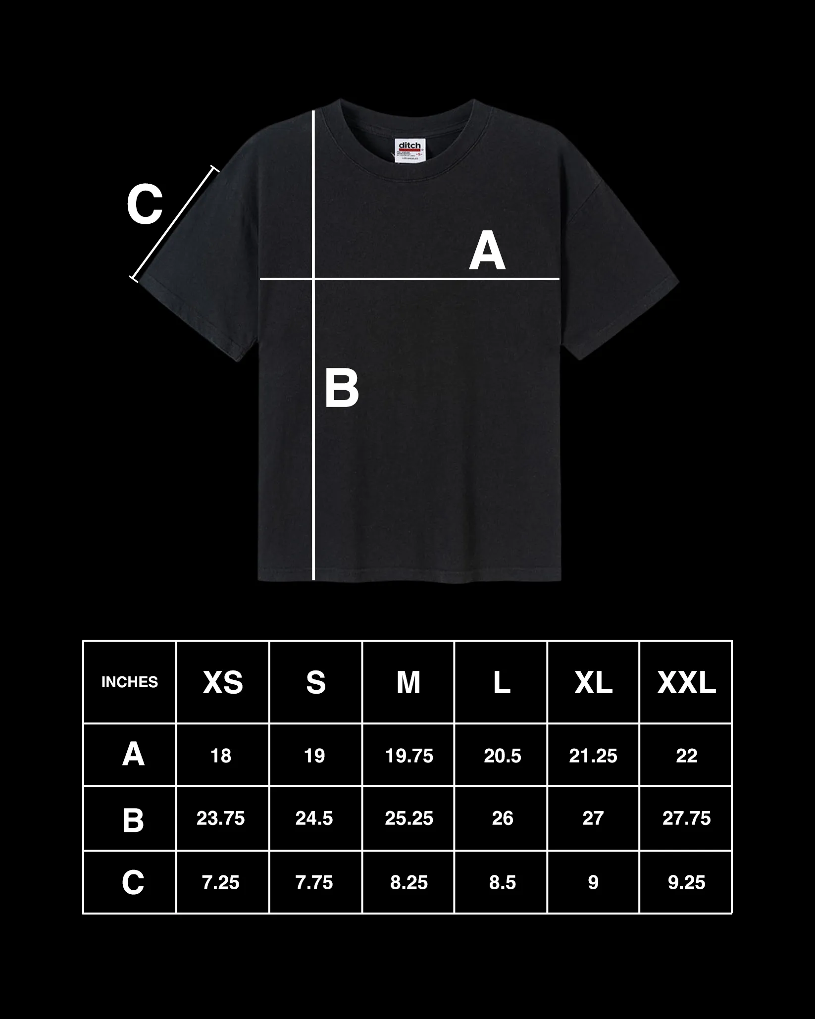 DITCH BAND TEE (COAL) sold by Ditch product image thumbnail 4