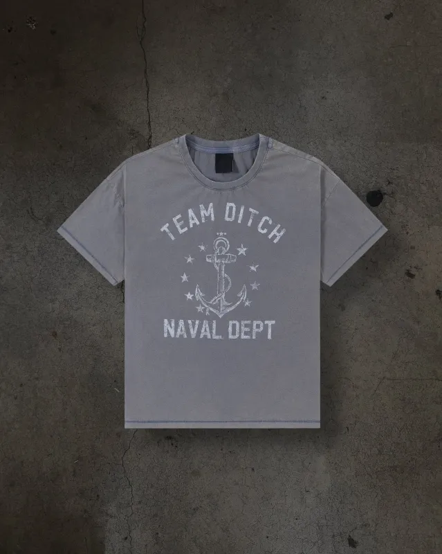 NAVAL TEE (RAIN/WHT) sold by Ditch