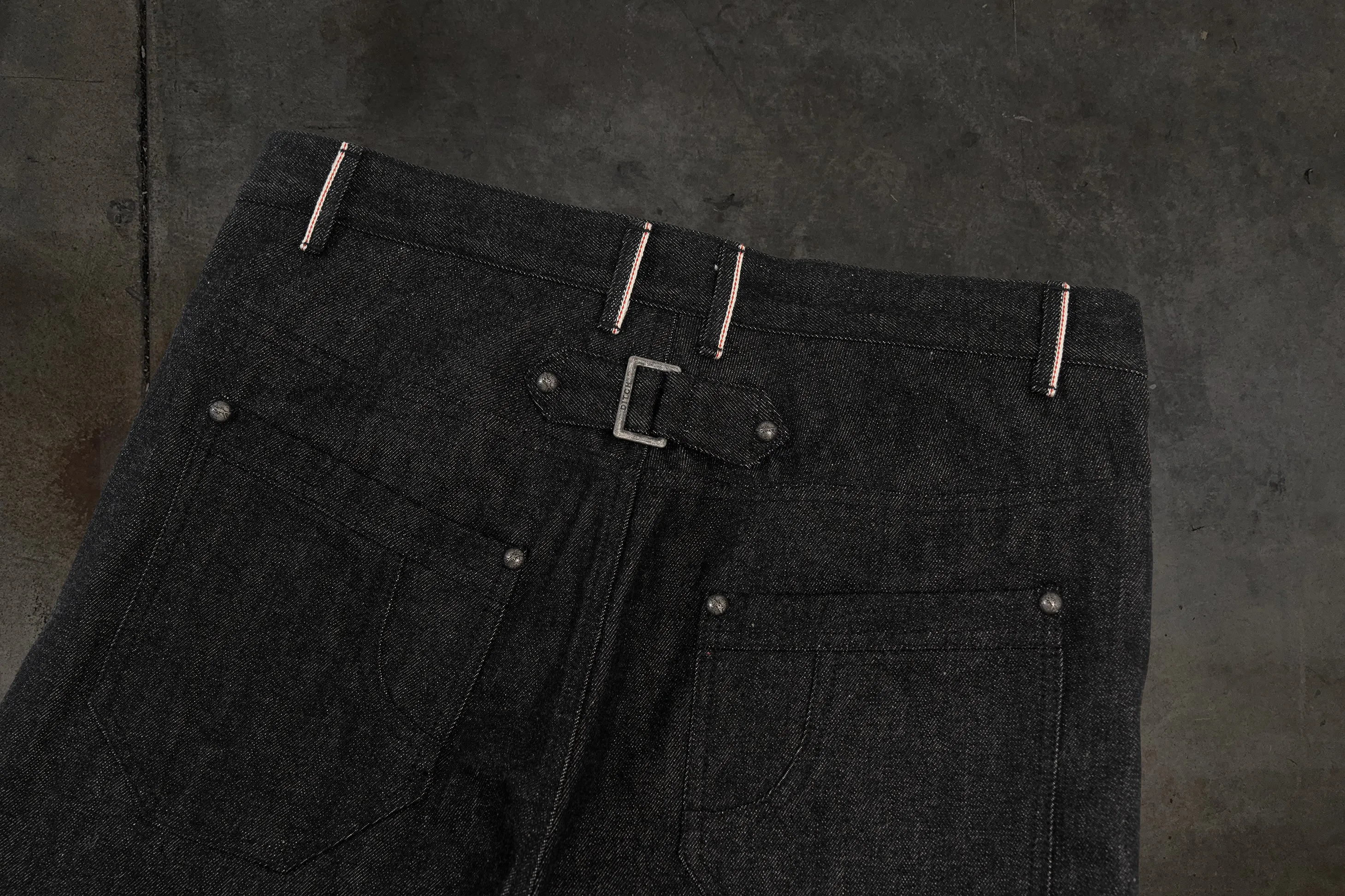 JAPANESE SELVEDGE SLUB DOUBLE KNEES (COAL) sold by Ditch product image thumbnail 5