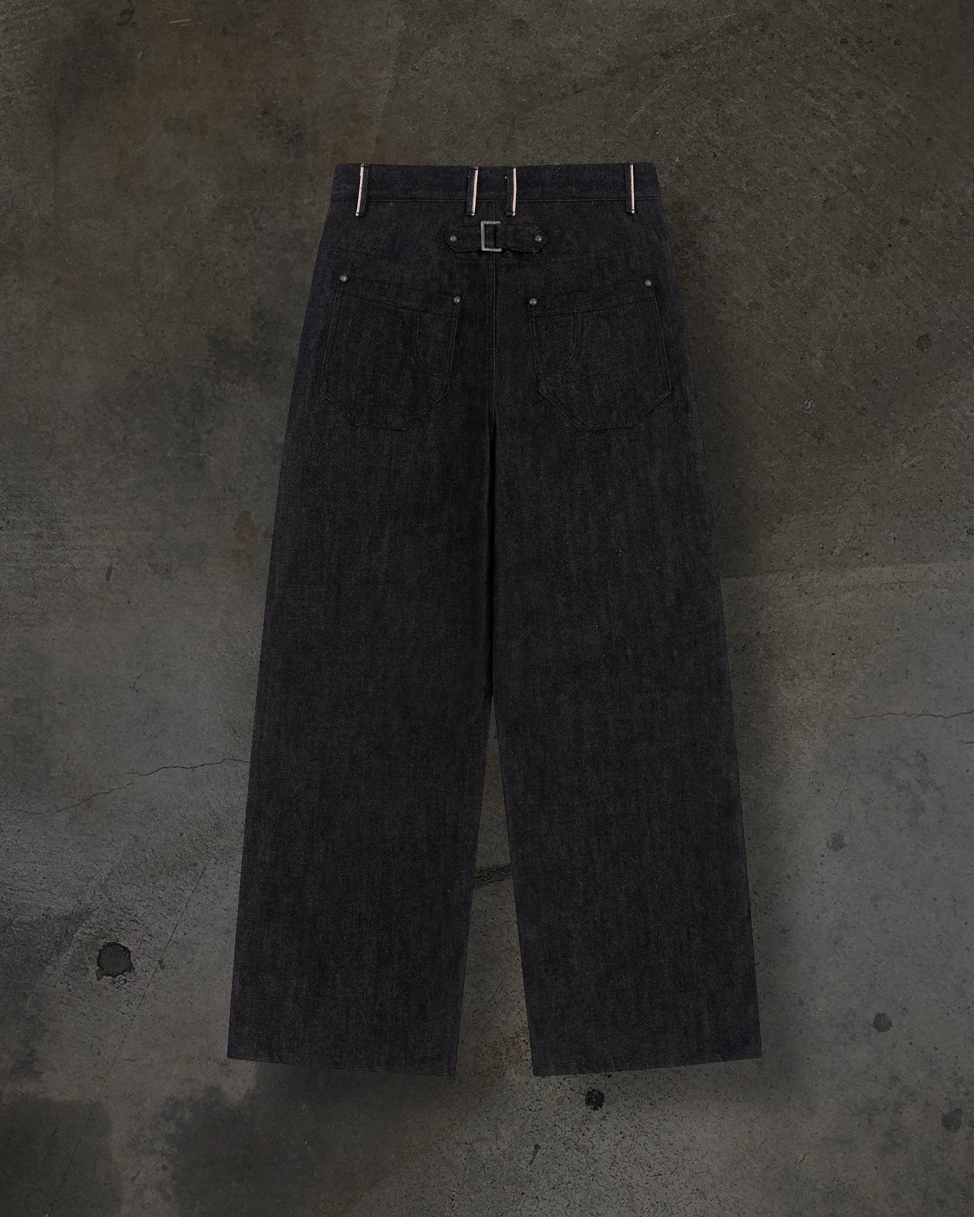 JAPANESE SELVEDGE SLUB DOUBLE KNEES (COAL) sold by Ditch product image thumbnail 2