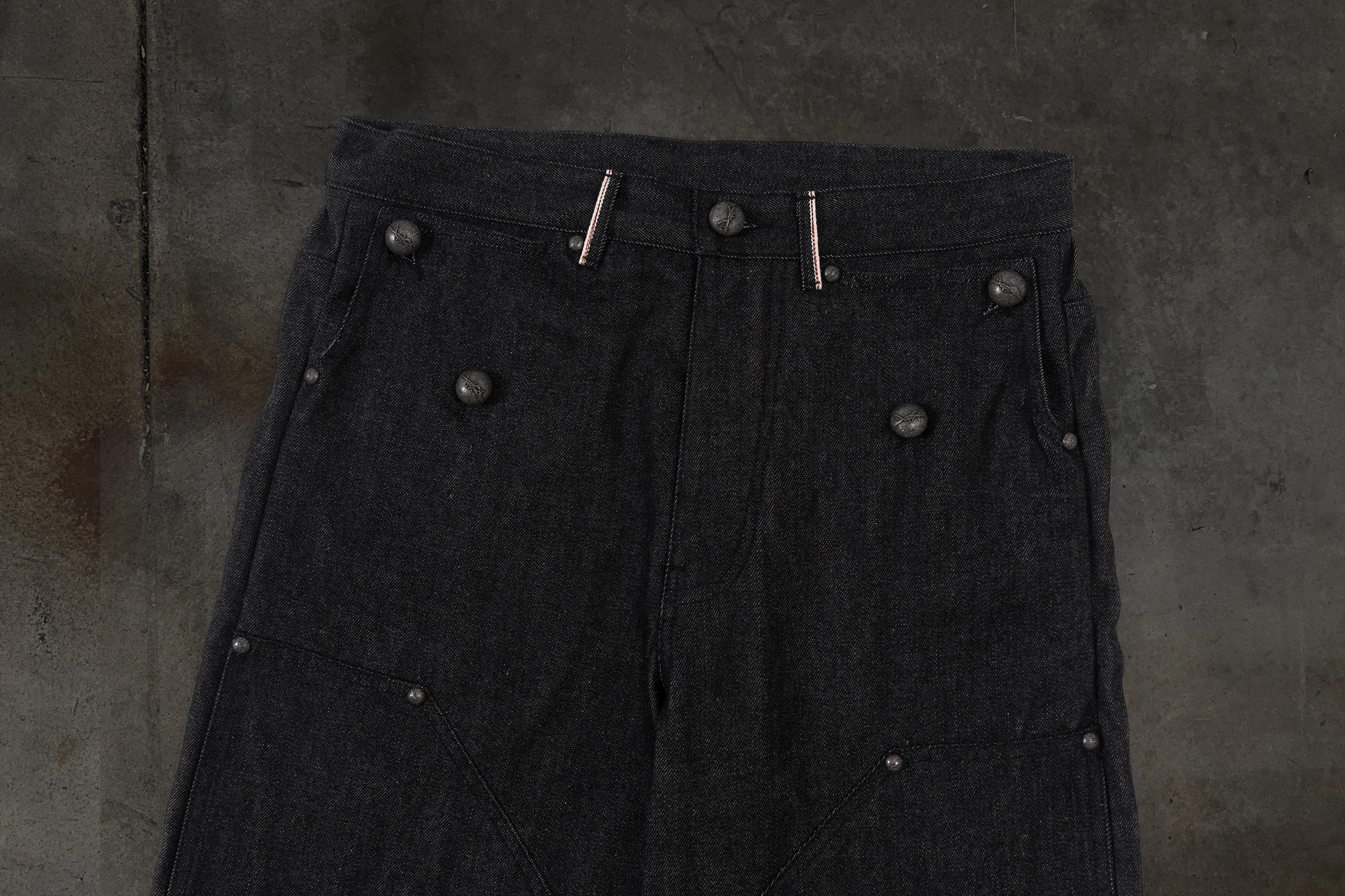 JAPANESE SELVEDGE SLUB DOUBLE KNEES (COAL) sold by Ditch product image thumbnail 4