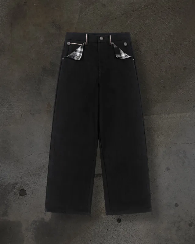 JAPANESE SELVEDGE SLUB DENIM (JET BLACK) sold by Ditch