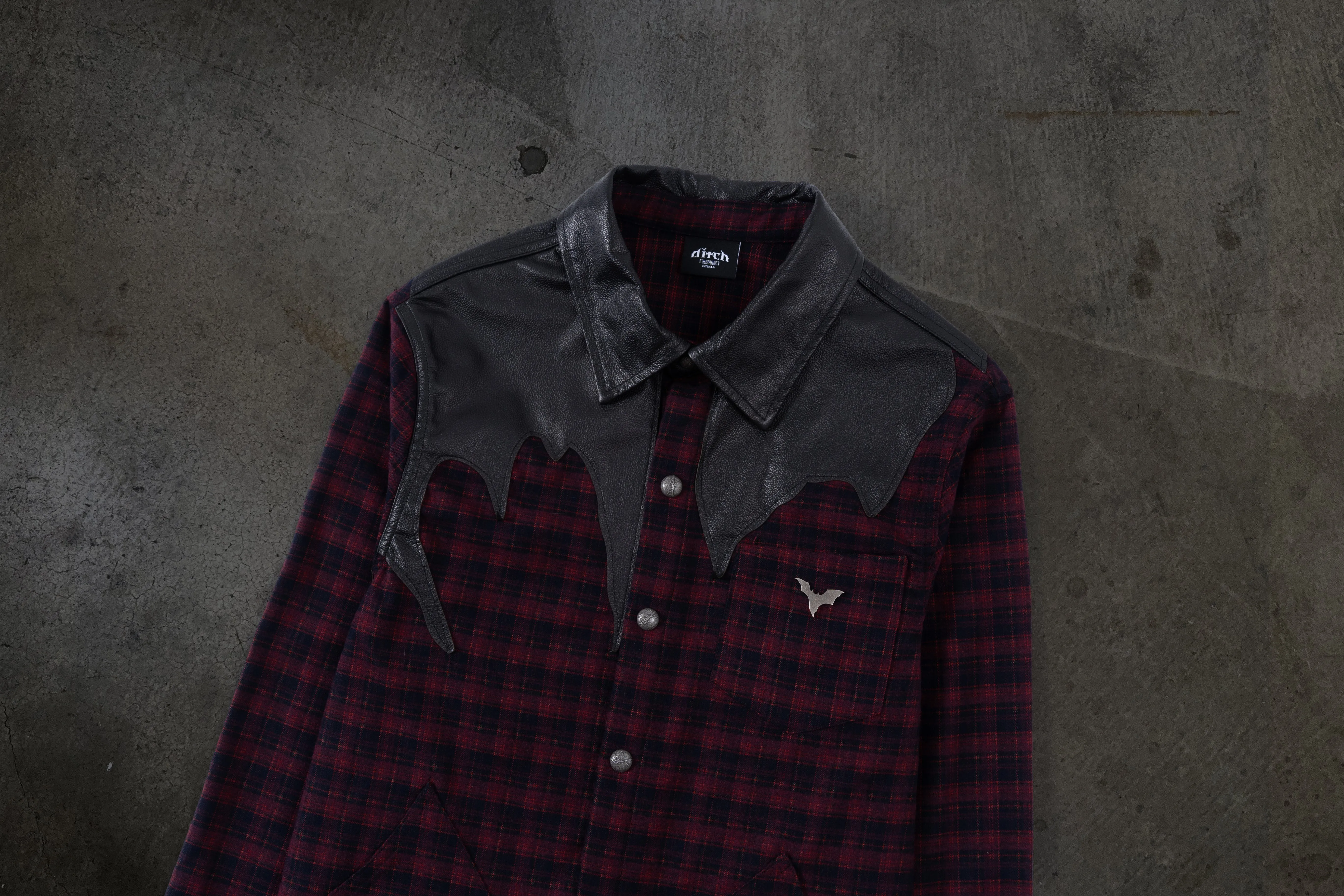 LEATHER FLANNEL (CRIMSON) sold by Ditch product image thumbnail 3