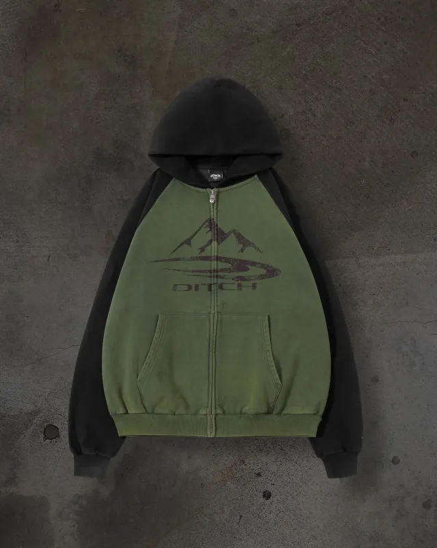 SUMMIT ZIPUP (PINE) sold by Ditch