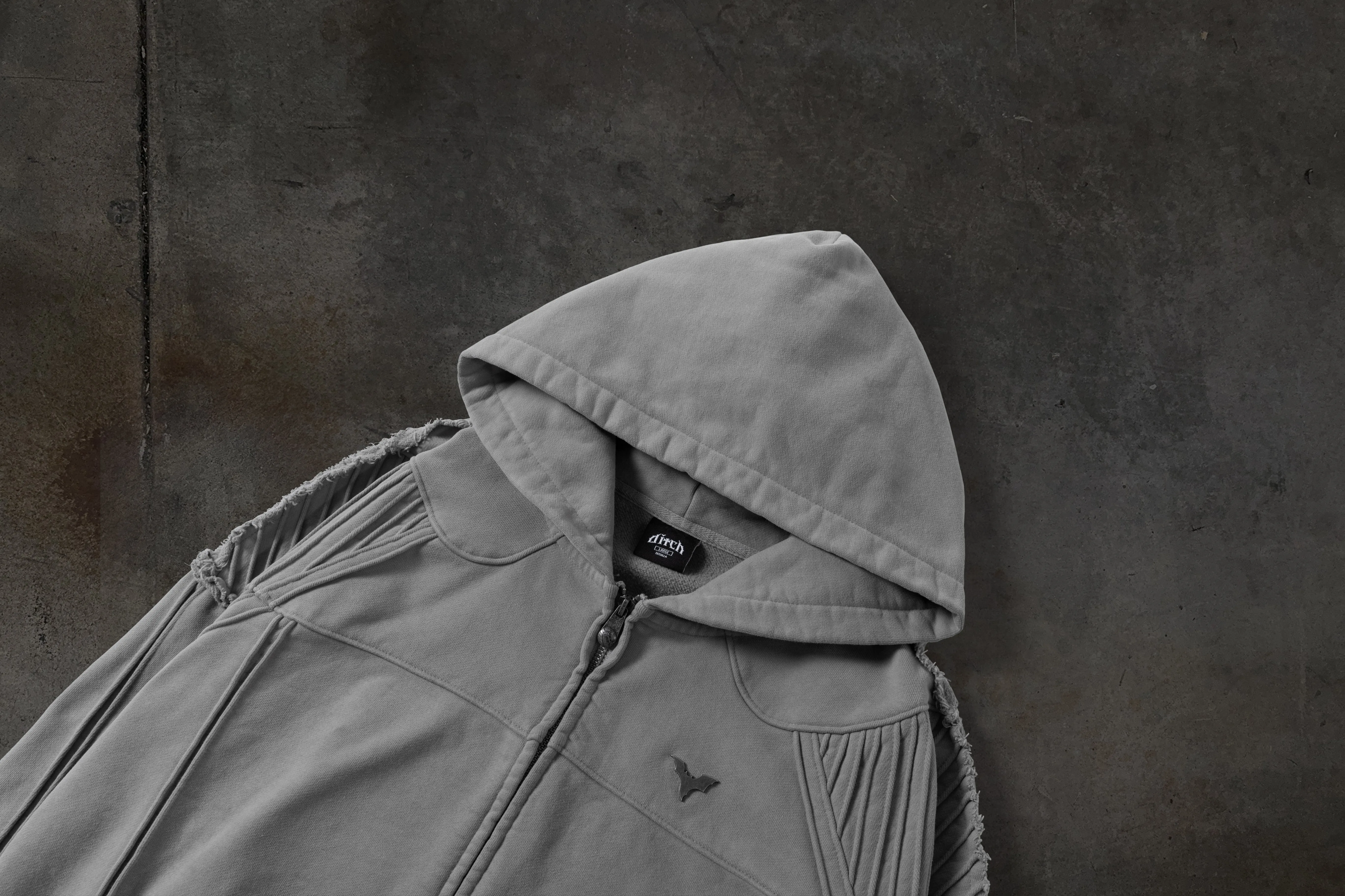 BIKER HOODIE (SAND) sold by Ditch product image thumbnail 3