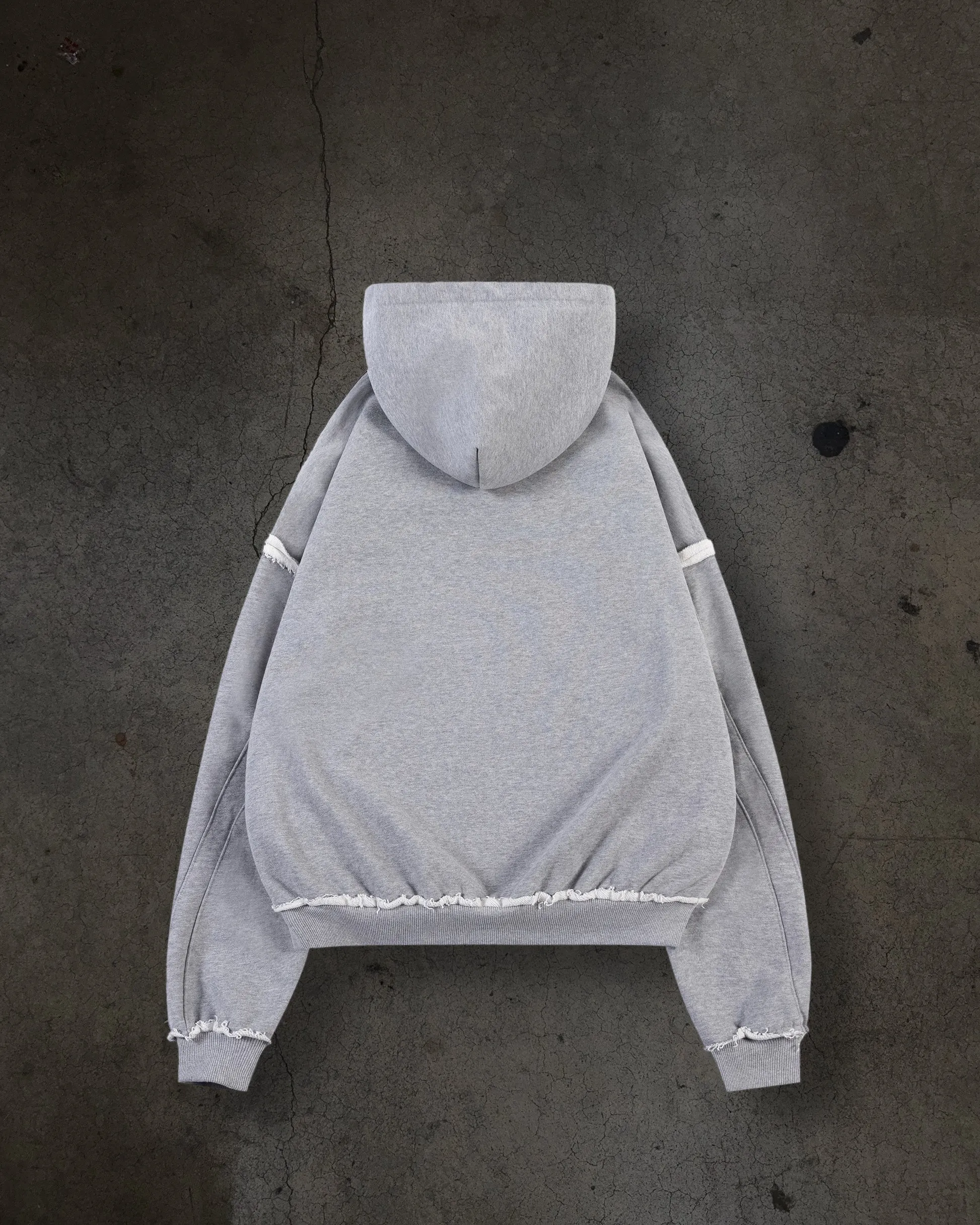 BIKER HOODIE (HEATHER GREY) sold by Ditch product image thumbnail 2