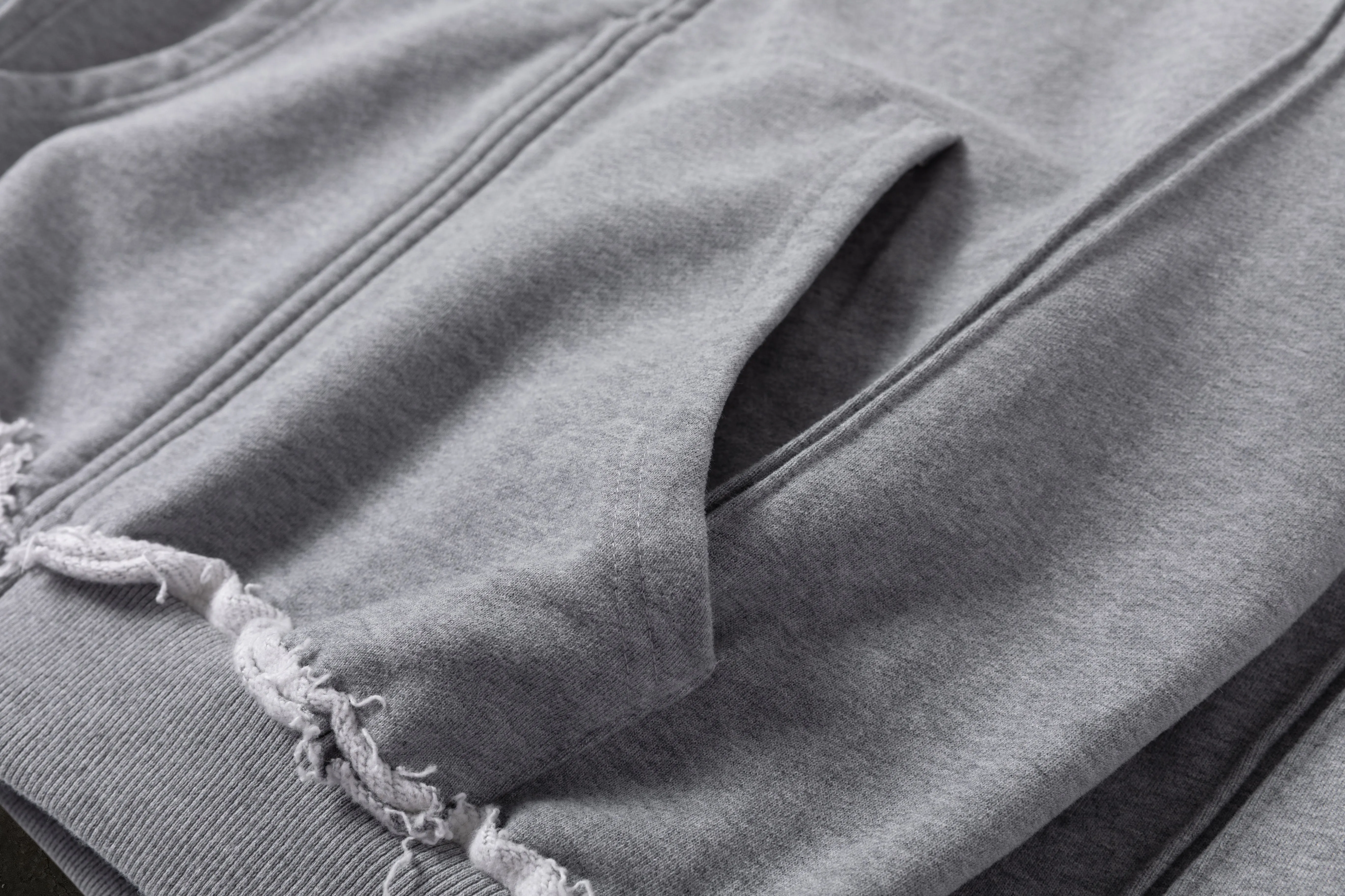 BIKER HOODIE (HEATHER GREY) sold by Ditch product image thumbnail 4