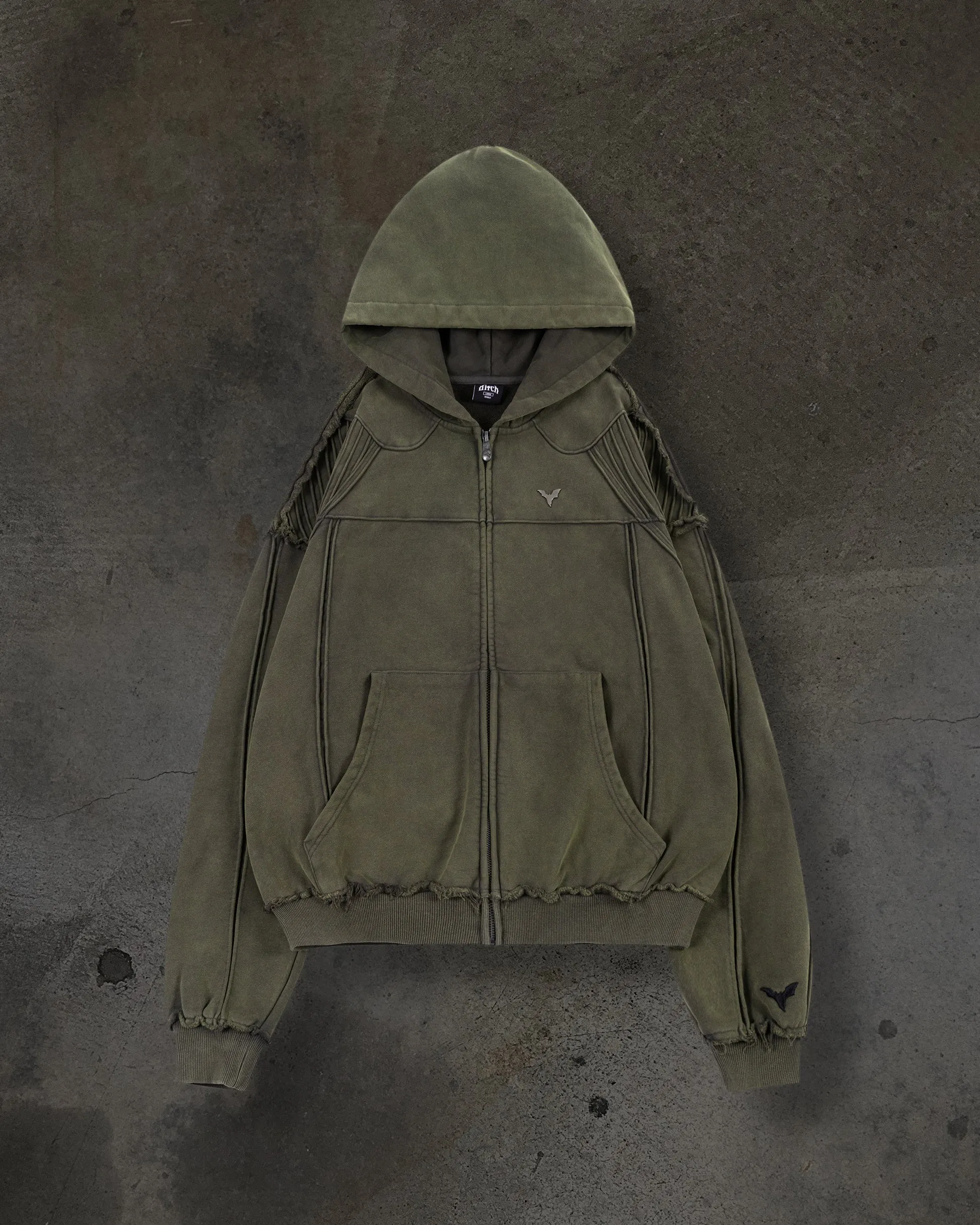 BIKER HOODIE (ASH) sold by Ditch