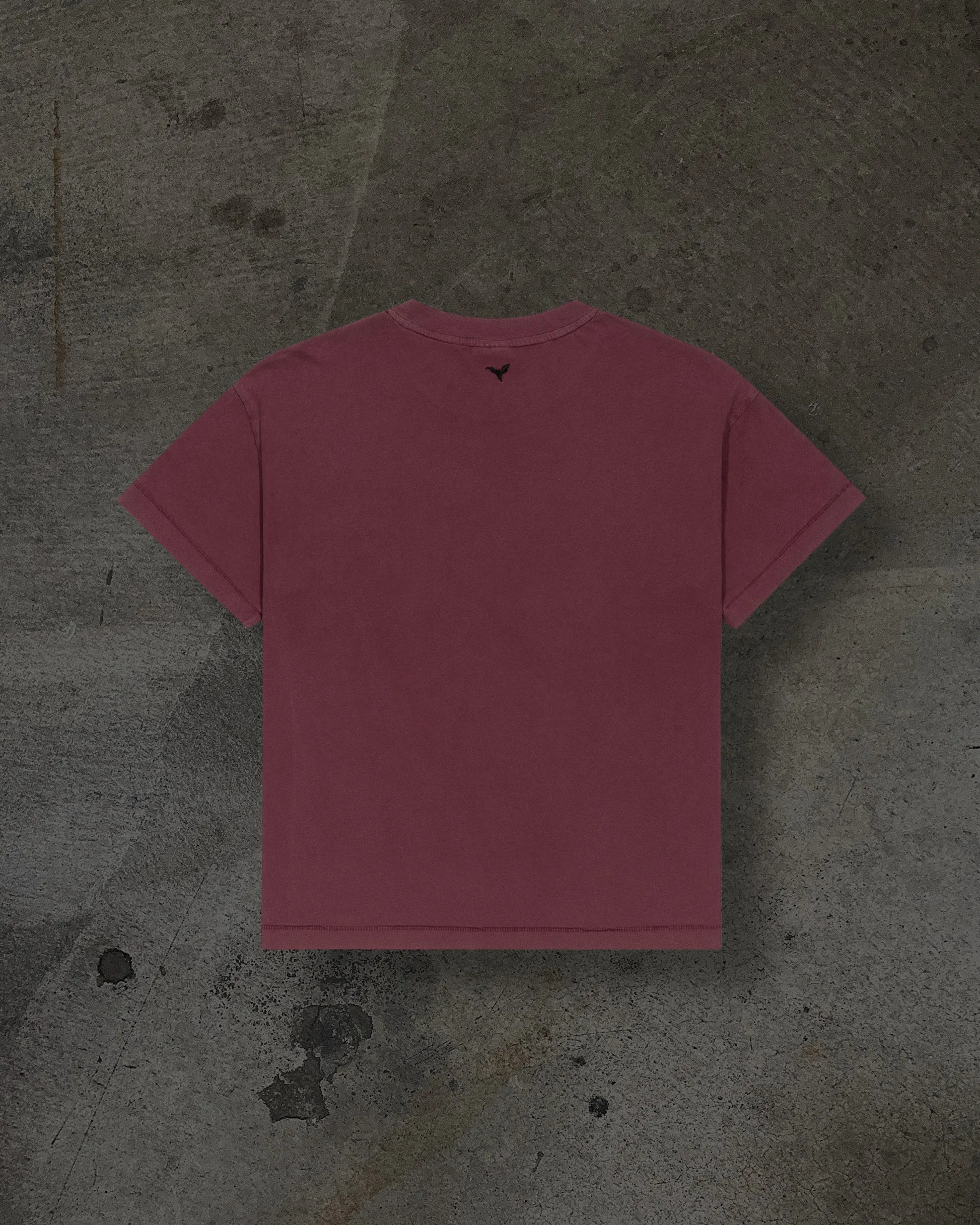 CROPPED BLANK TEE (CRIMSON) sold by Ditch product image thumbnail 2