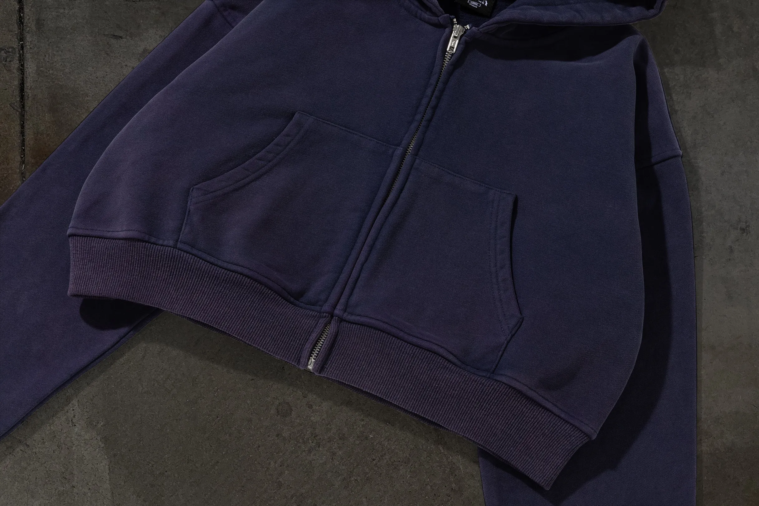 WOMENS CROPPED ZIP (NAVY) sold by Ditch product image thumbnail 3