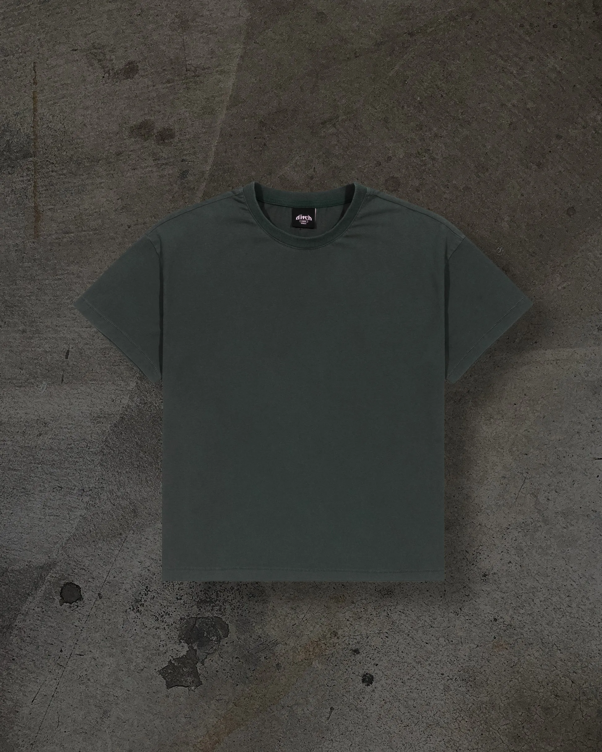 CROPPED BLANK TEE (FOREST) sold by Ditch
