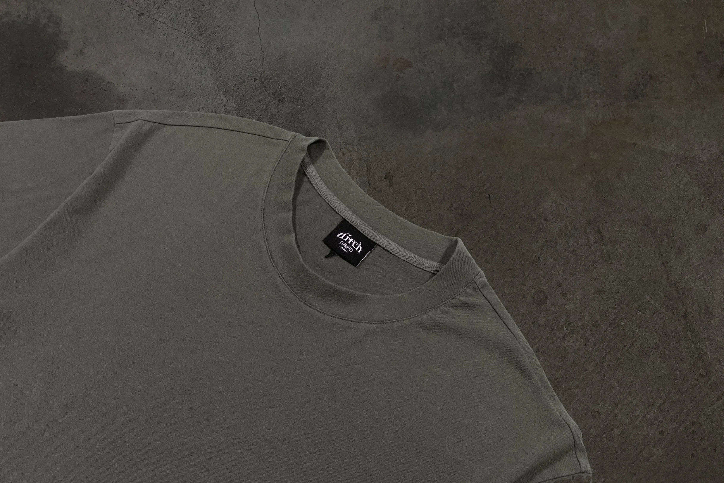 CROPPED BLANK TEE (CEMENT) sold by Ditch product image thumbnail 3