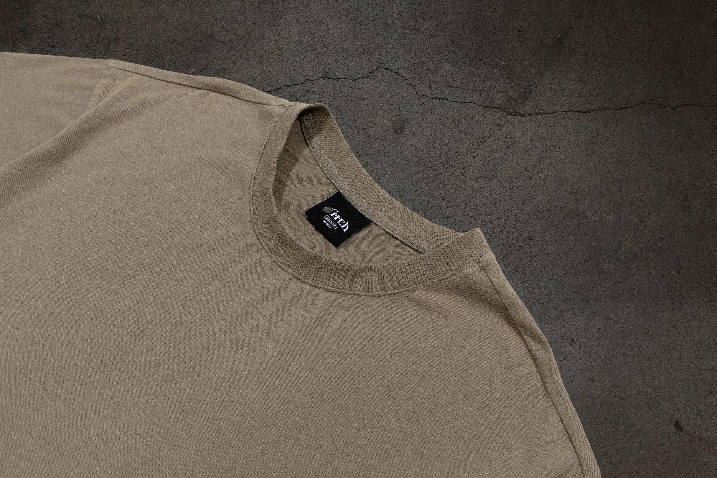 CROPPED BLANK TEE (CAMEL) sold by Ditch product image thumbnail 3
