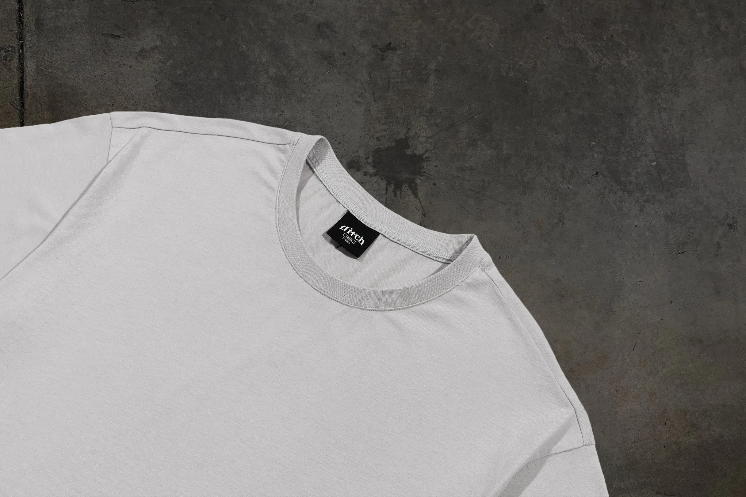 CROPPED BLANK TEE (BONE) sold by Ditch product image thumbnail 3
