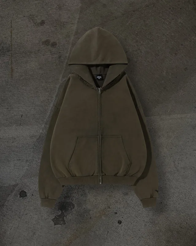 BLANK ZIPUP (ASH) sold by Ditch