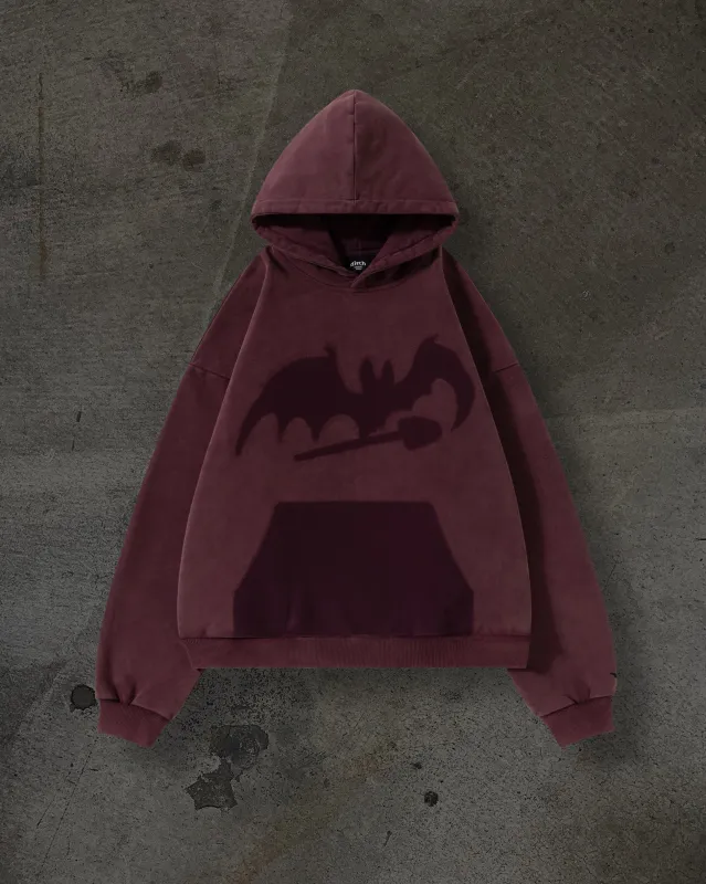 MISSING BAT PULLOVER (CRIMSON) sold by Ditch