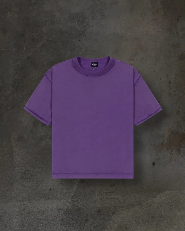 HEAVY BLANK TEE (PURPLE) sold by Ditch