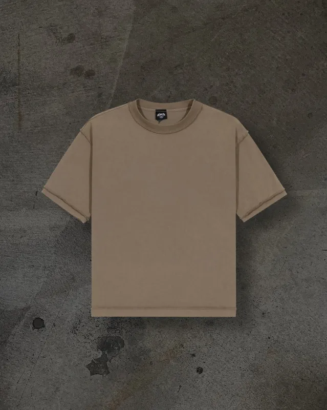 HEAVY BLANK TEE (CAMEL) sold by Ditch