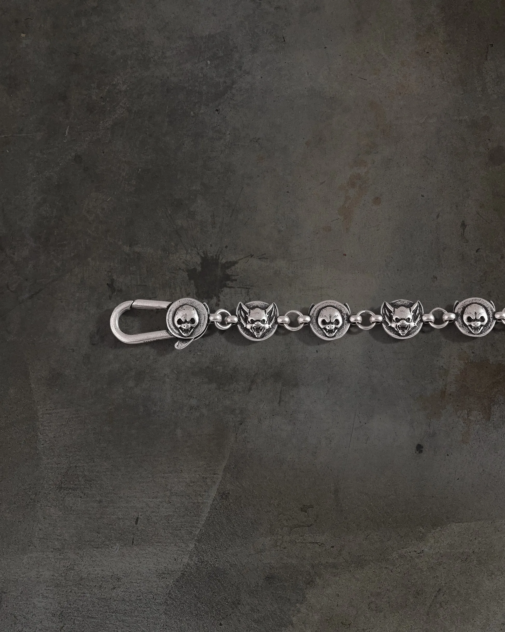 SILVER BAT/SKULL BRACELET sold by Ditch product image thumbnail 2