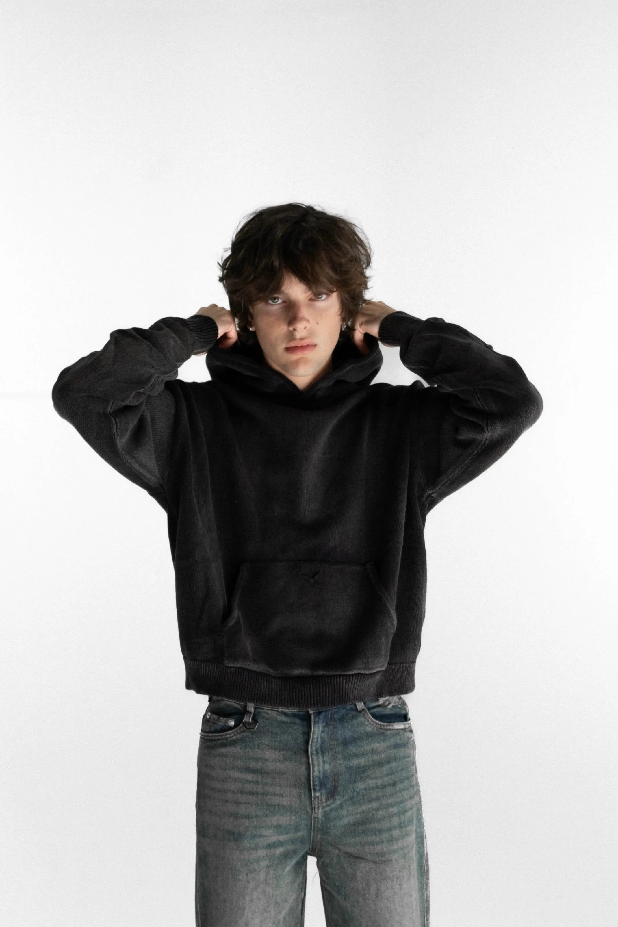 KNITTED PULLOVER (COAL) sold by Ditch product image thumbnail 4