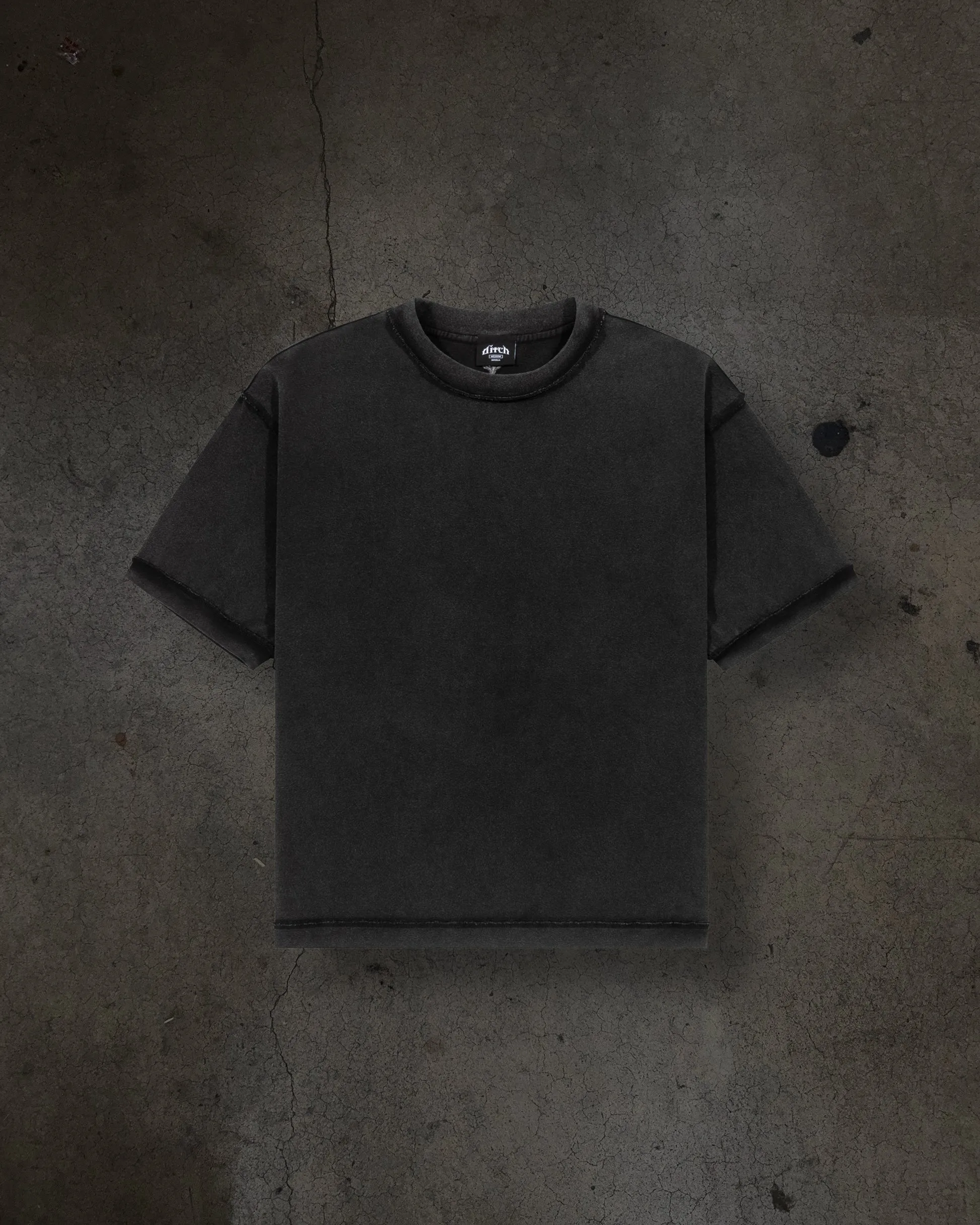 HEAVY BLANK TEE (COAL) sold by Ditch